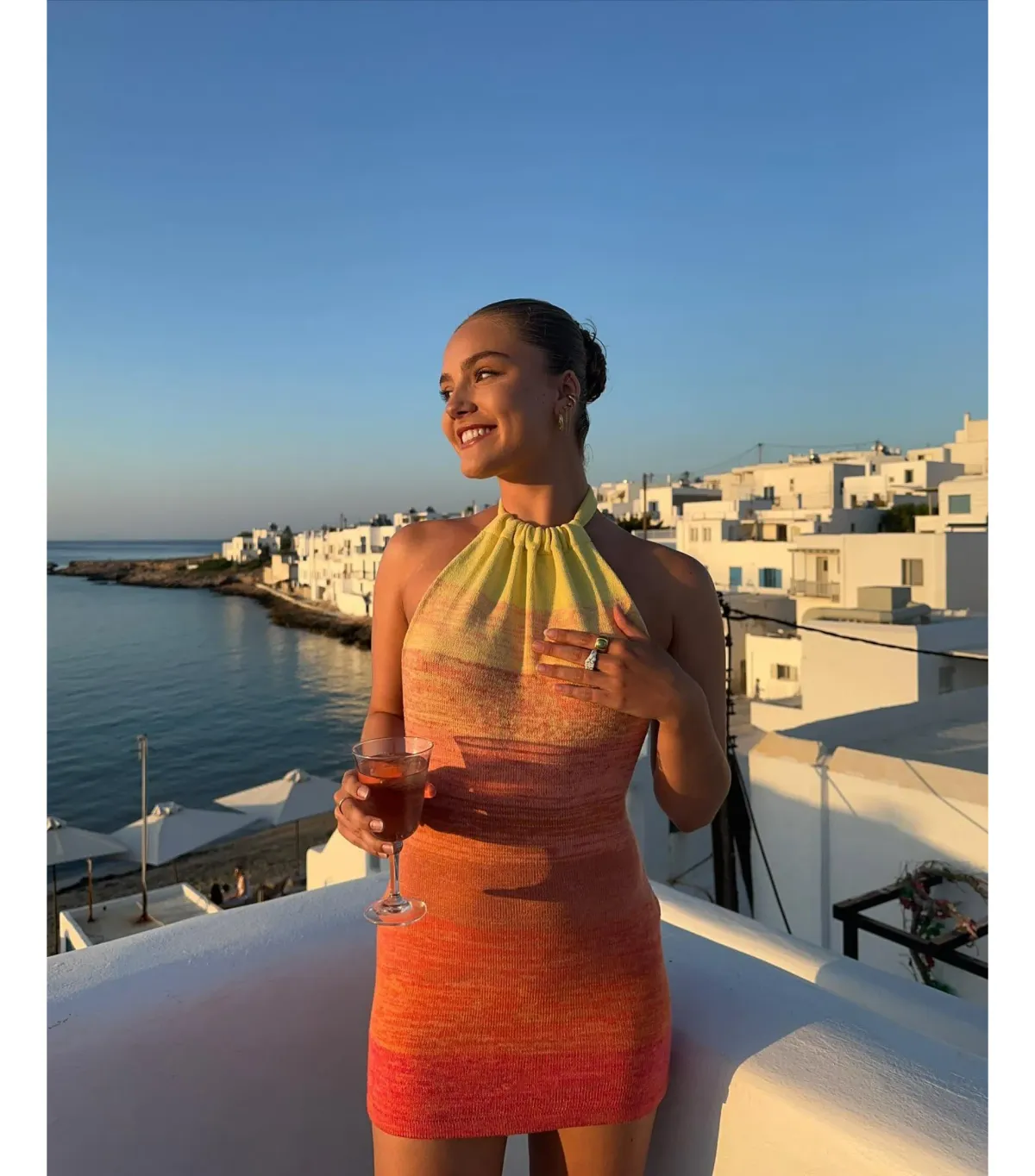 Bamba Swim Bounty Dress in Sunset Size S / AU 8 - Image 2