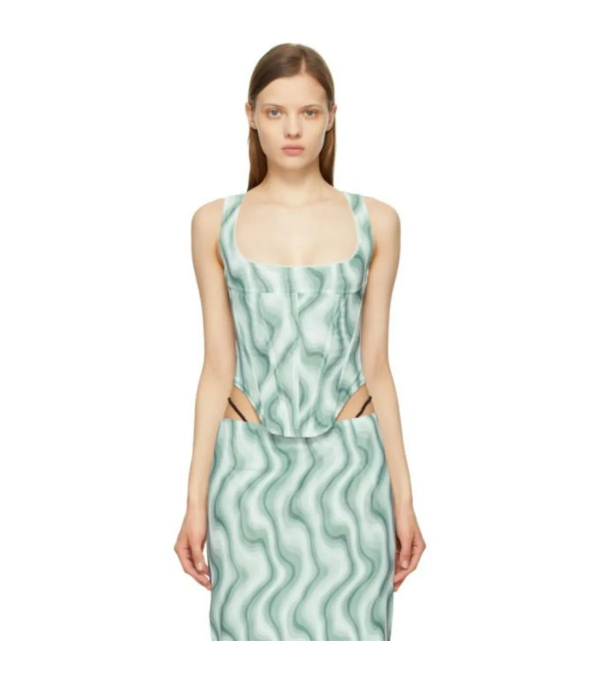 Miaou Swerve Corset and Midi Skirt Print Size S / AU 8  - Image 2