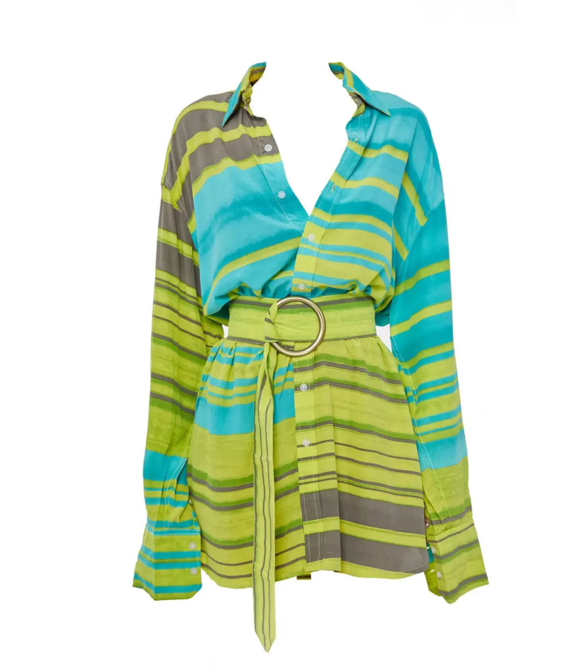 Bamba Swim Titan Shirt Dress in Reef Size S / AU 8 - Image 6