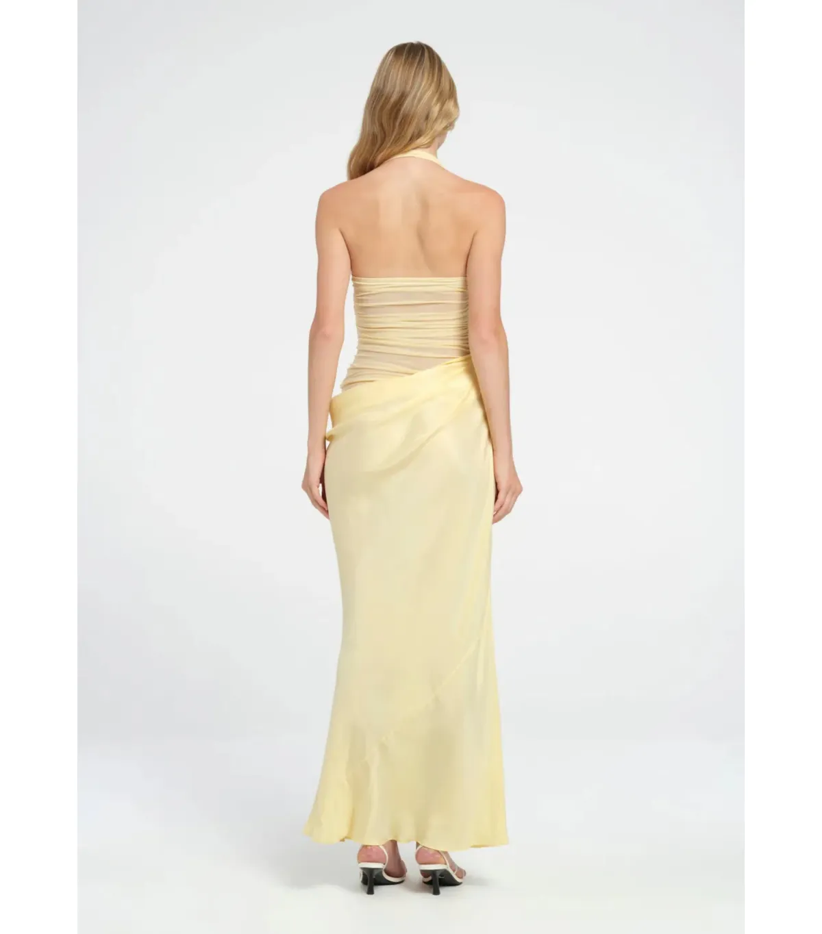 Benni Gina Maxi Dress Butter Yellow Size AU 10 - Image 5