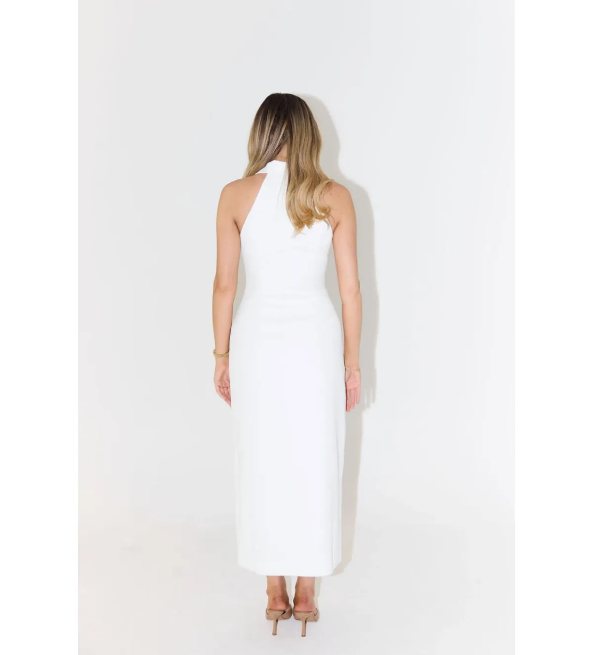 Odd Muse The Ultimate Muse Collar Maxi Dress White Size AU 12 - Image 2