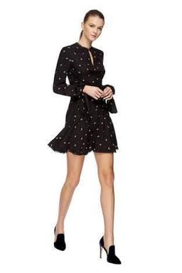 Lover the Label Foulard Mini Dress Black Size 12 for rent on The Volte - image 3