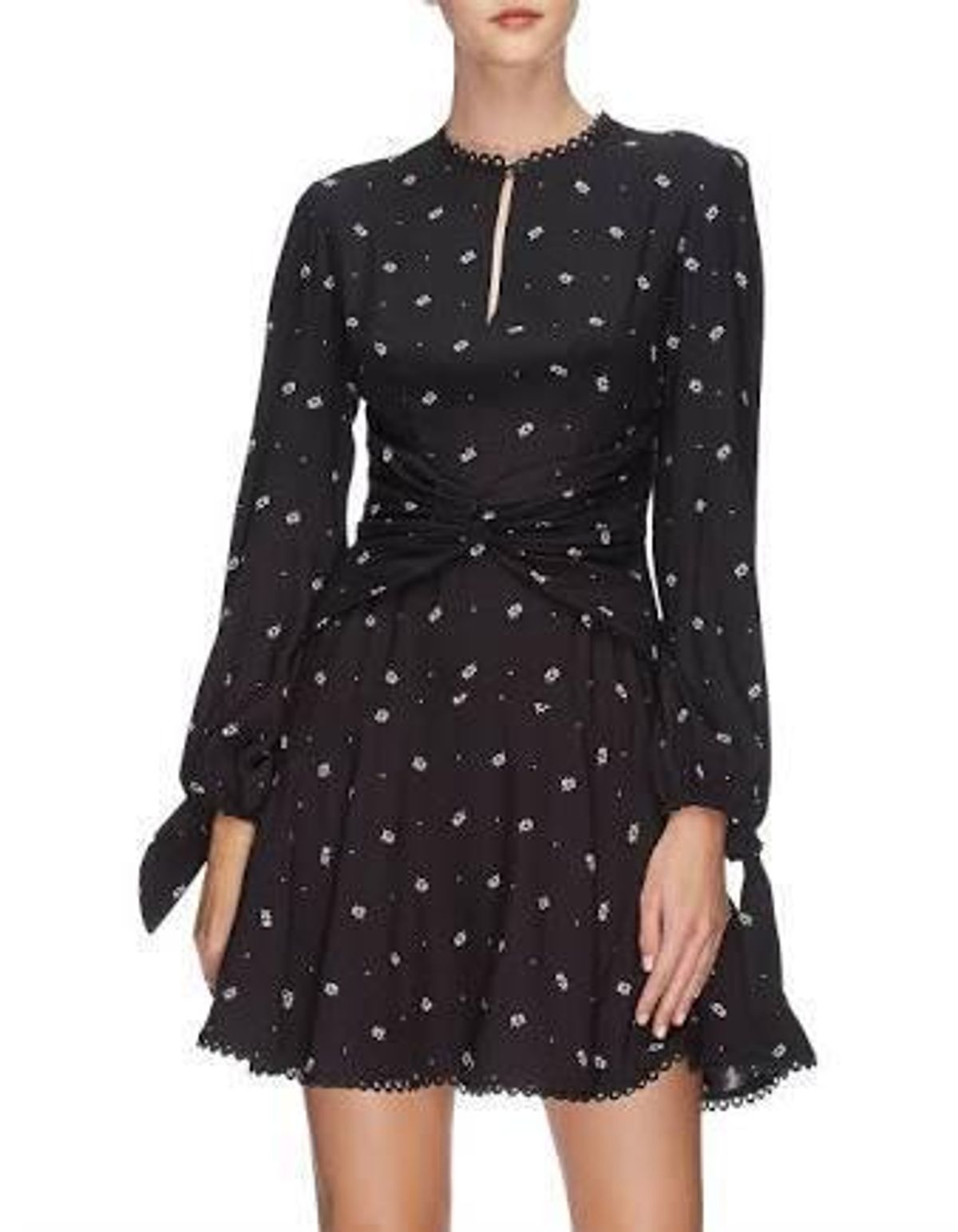 Lover the Label Foulard Mini Dress Black Size 12 - Image 2