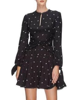 Lover the Label Foulard Mini Dress Black Size 12 for rent on The Volte - image 2