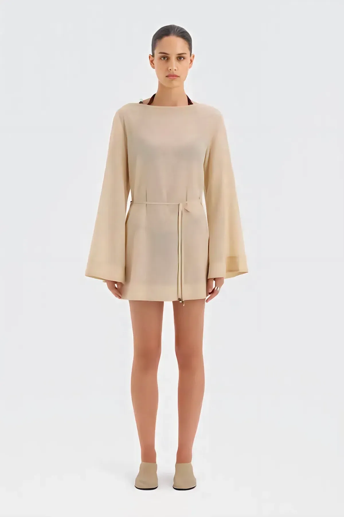 Sir The Label Blair Beaded Mini Dress Cream Size 1 / AU 8 - Image 2