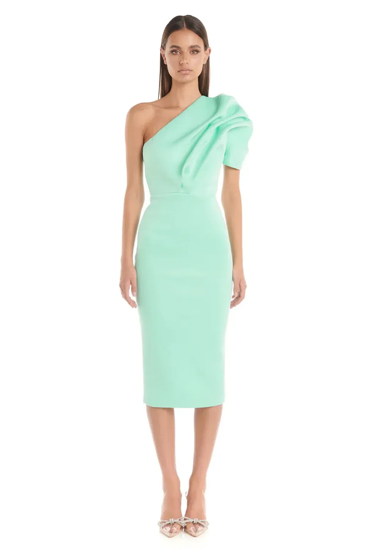 Eliya The Label Suzie Midi Dress Mint Green Size 10 - Image 1