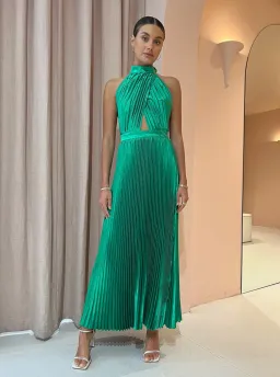 L'Idee Renaissance Gown in Bright Green Size AU 10  for rent on The Volte - image 1