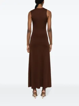 Christopher Esber Callisto Duality Cut Out Gathered Dress Brown Size 8 for rent on The Volte - image 3