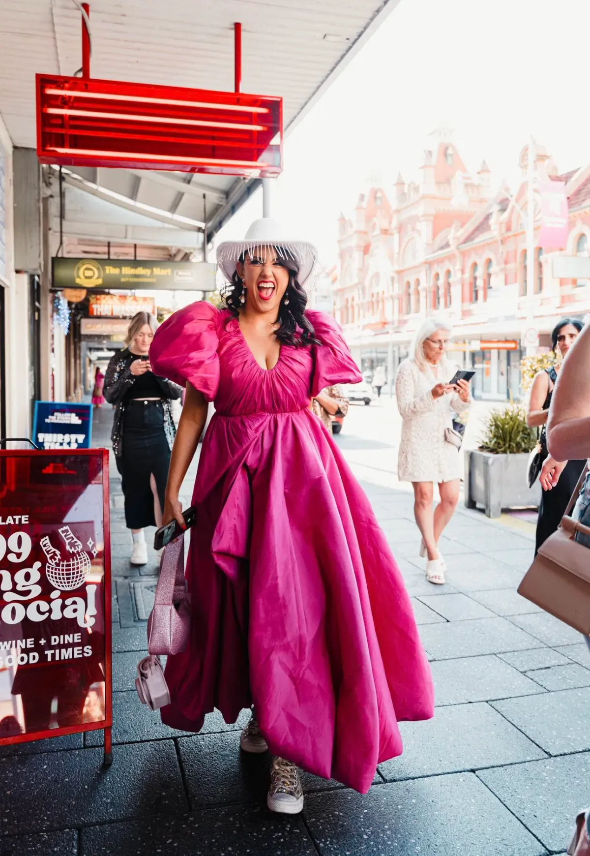 Aje Manifestation Gown Fuchsia Size 14 - Image 2