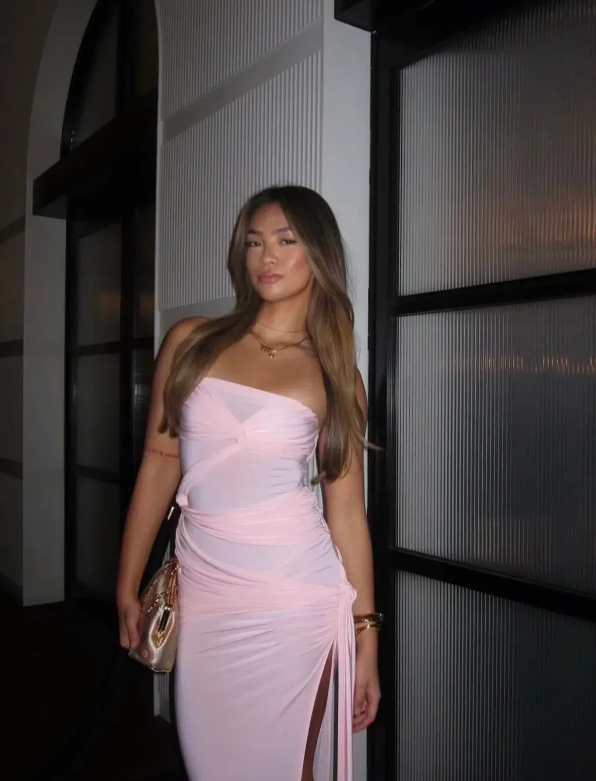 Natalie Rolt Miranda Gown Blossom Pink Size 1 / AU 8 - Image 4