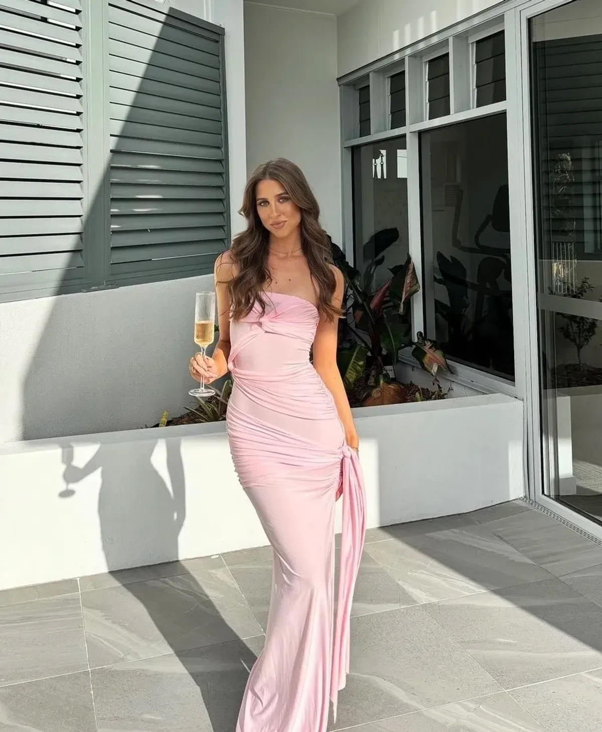 Natalie Rolt Miranda Gown Blossom Pink Size 1 / AU 8 - Image 1