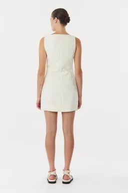 Third Form Skyline Tailored Mini Dress in Warm White Size 8 for rent on The Volte - image 3