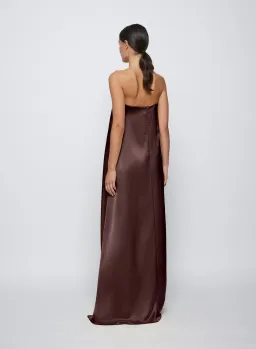 Anna Quan Delfina Dress in Shaved Chocolate Size 14 for rent on The Volte - image 3