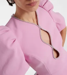 Rebecca Vallance Karina Puff Sleeve Mini Dress Pink Size AU 10 for rent on The Volte - image 2