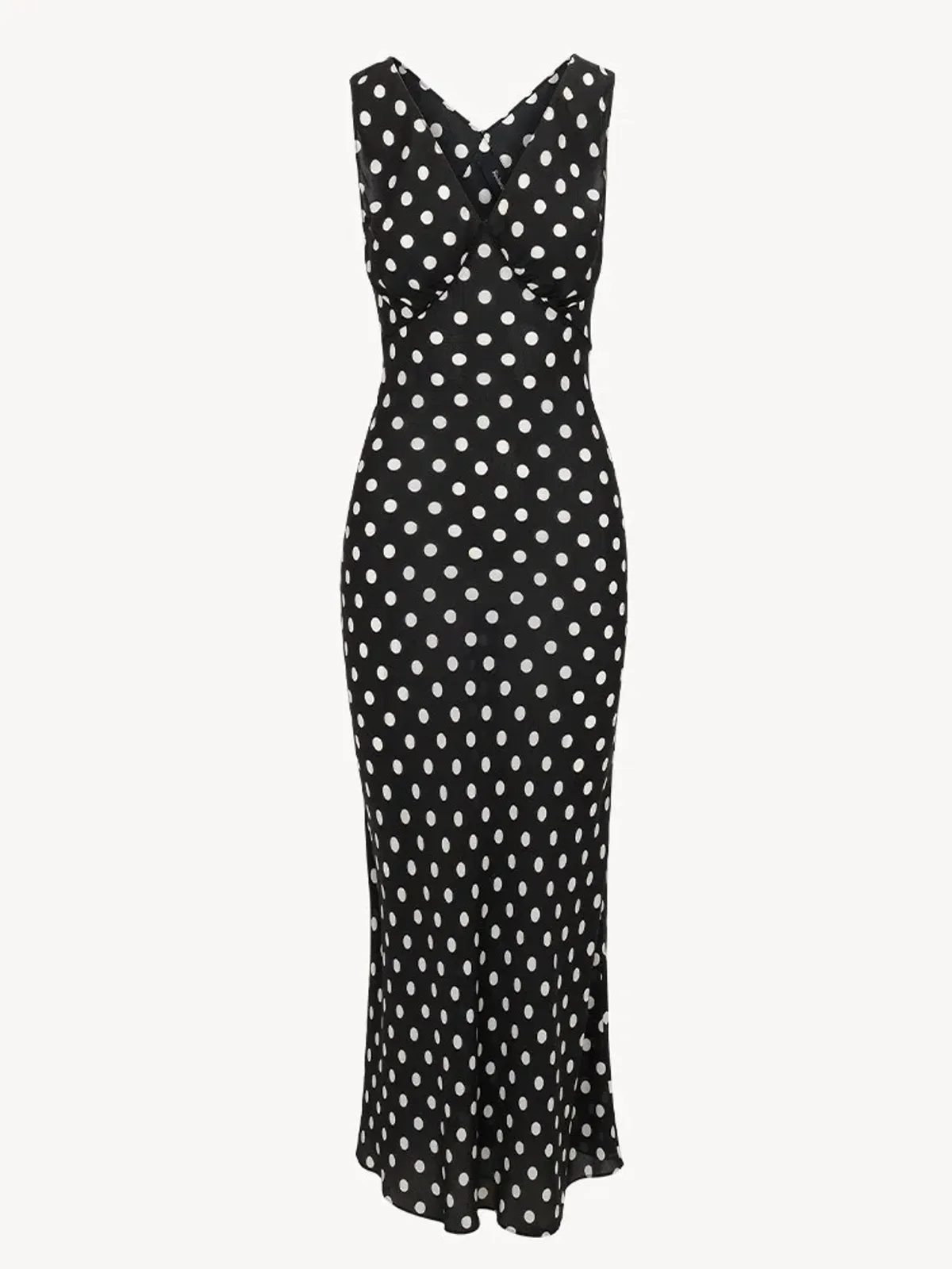 Realisation Par The Delphine Silk Maxi Dress in Midnight Spot Size M / AU 10 - Image 6