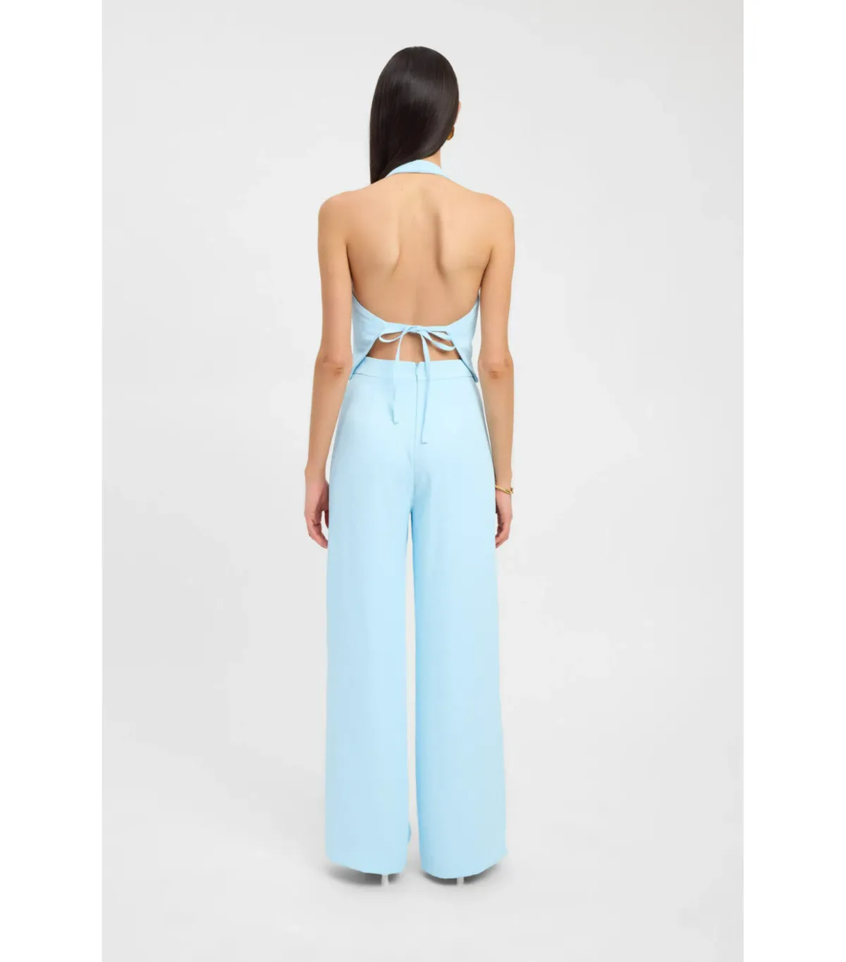 Kookai Oyster Backless Vest and Willow Pants Cloud Blue Size AU 6 - Image 5