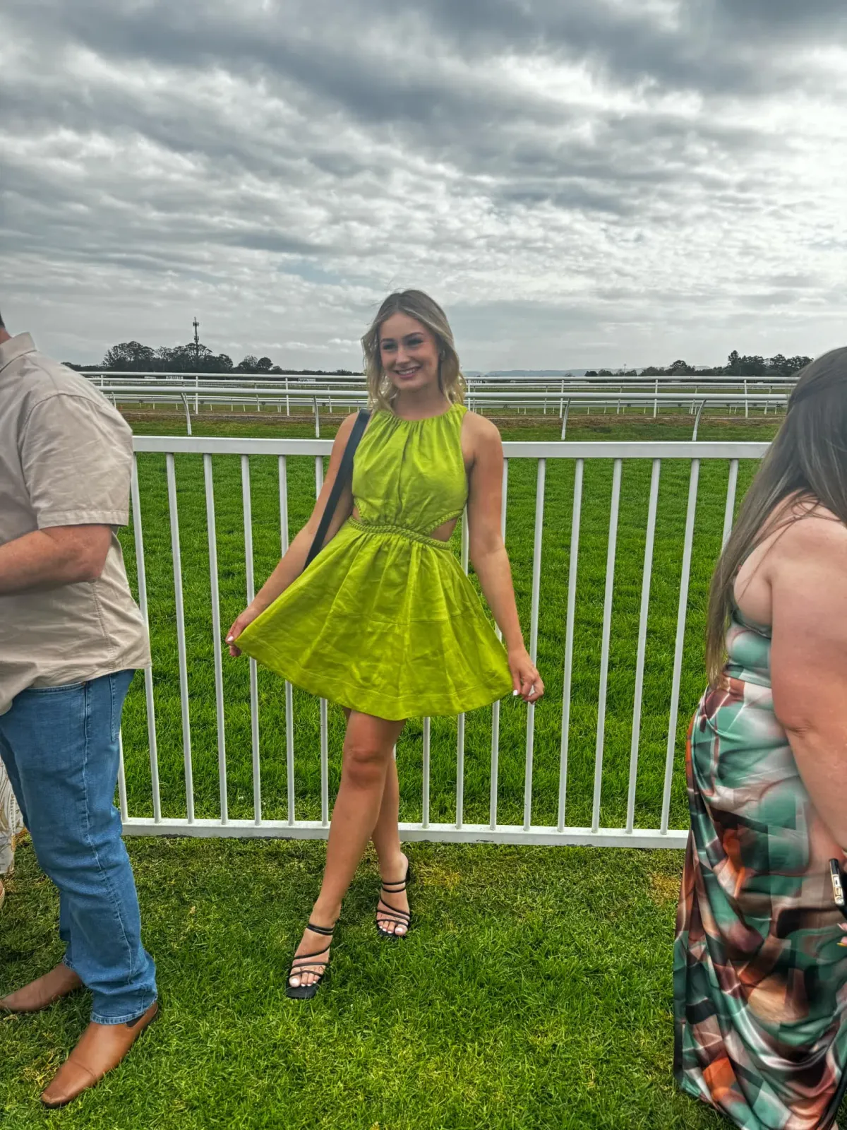 Aje Voyage Braided Cut Out Mini Dress Verdant Green Size 8 - Image 4