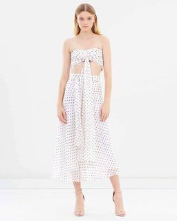 Bec & Bridge Little Cuba Tie Top & Skirt Polka Dot Print Size AU 8 for rent on The Volte - image 1