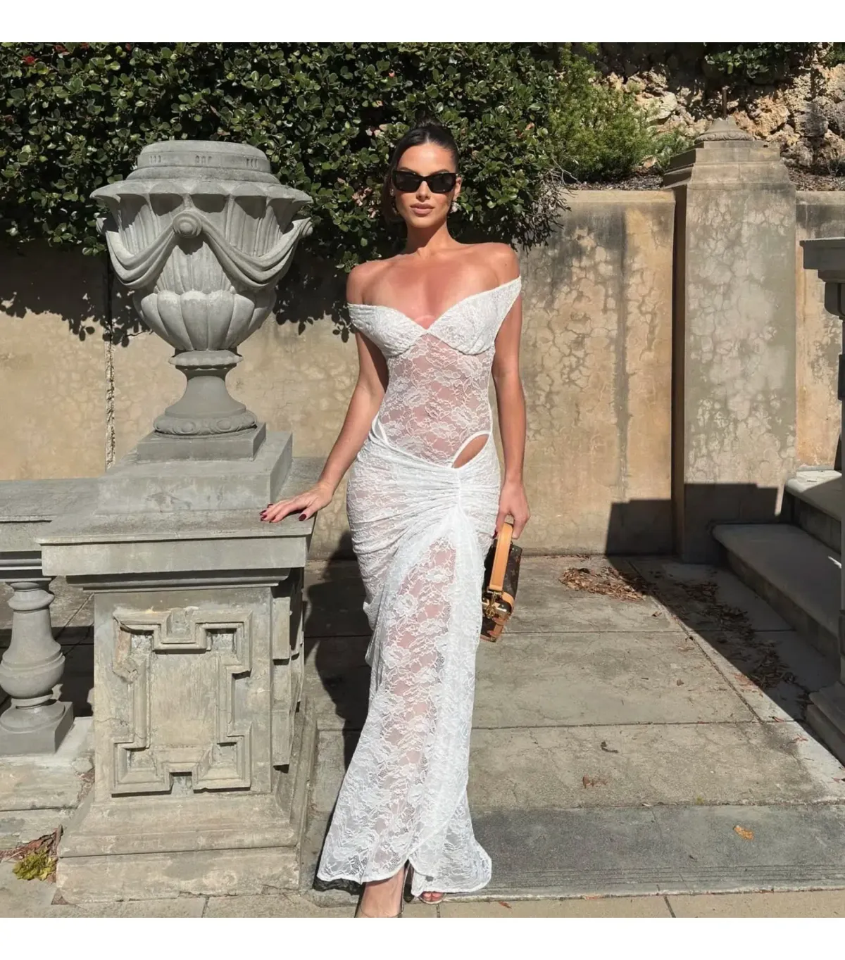 Natalie Rolt Aubrey Lace Dress White Size AU 6 - Image 1