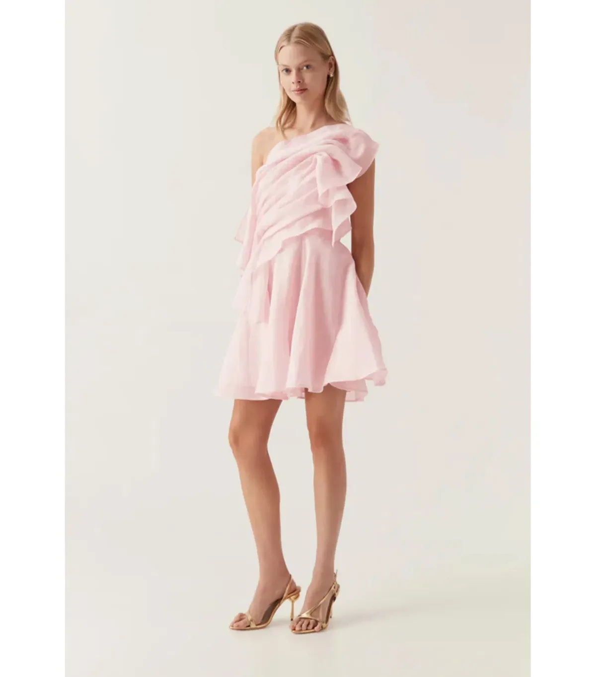 Aje Genesis Mini Dress Soft Pink Size AU 8 - Image 2