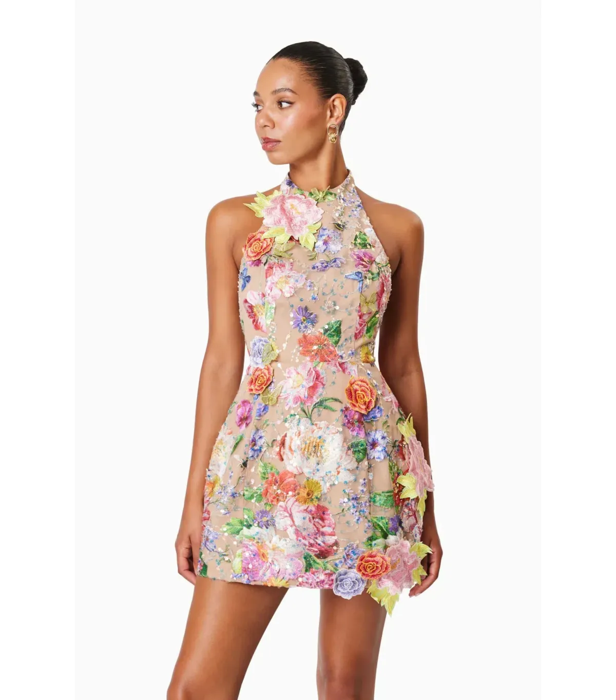 Elliatt Meadowhawk Mini Sequin Dress in Pink Size Small / AU 8 - Image 2