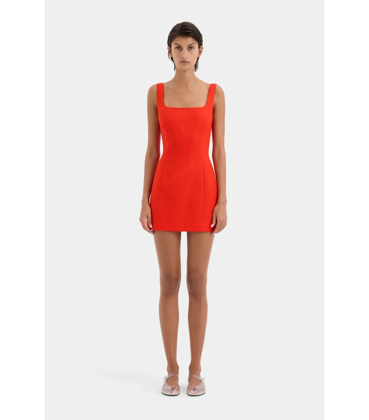 Sir the Label Iris Tie Mini Dress in Scarlet Red Size 1 / AU 8 - Image 2
