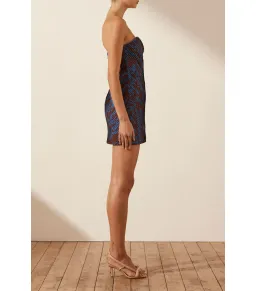 Shona Joy Catia Strapless Pleated Mini Dress Print Size AU 10 for rent on The Volte - image 2