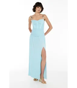 Manning Cartell Double Time Pleat Dress in Aqua Spritz Size AU 10 for rent on The Volte - image 3