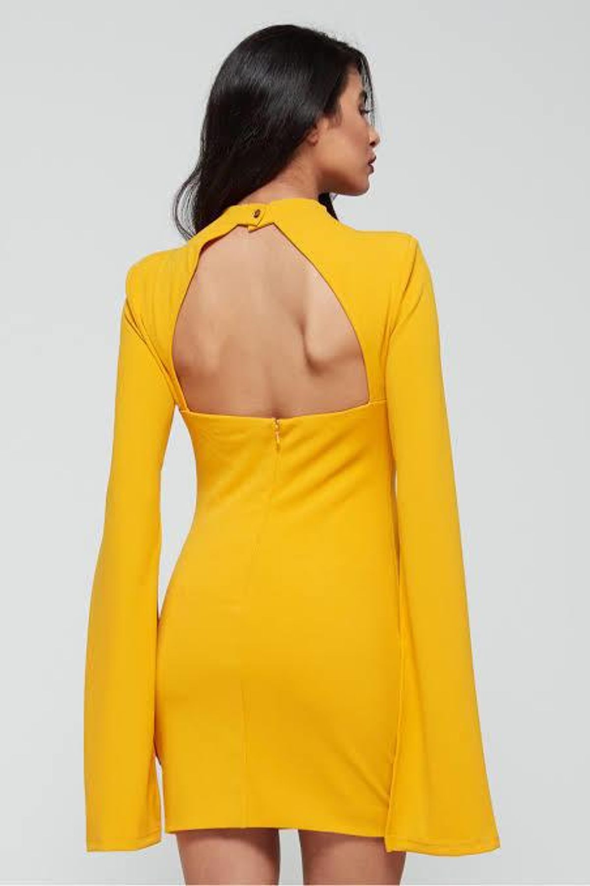 Mossman The Sense of Mystery Mini Dress Yellow Size 10 - Image 3