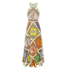 Alemais Trippy Troppo Halter Midi Dress Multi Size 12 for rent on The Volte - image 5