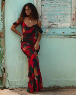 Rat & Boa Adriana Dress Print Size S / AU 8  for rent on The Volte - image 1