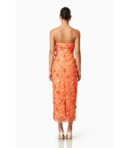Elliatt Bluebell Midi Dress Orange Size S / AU 8 for rent on The Volte - image 3