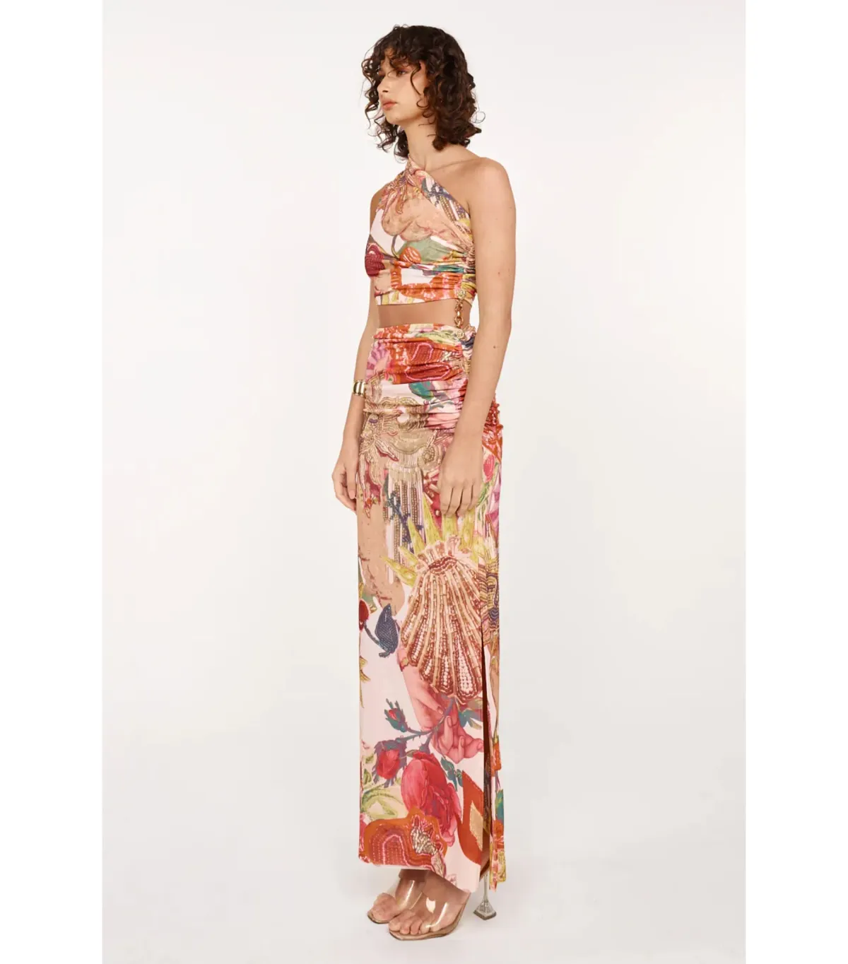 She Is OLLÁ Ophelia Midi Dress in Victor Print Size M / AU 10 - Image 3