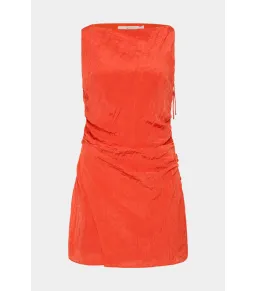 Sir the Label Ligera Mini Dress in Tangerine Size 1 / AU 8 for rent on The Volte - image 5