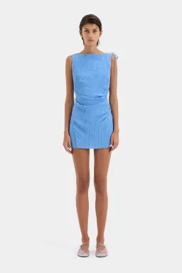 Sir The Label Ligera Mini Dress Cornflower Size 6  for rent on The Volte - image 1