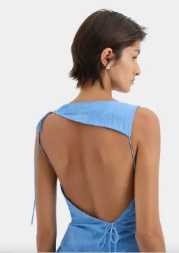 Sir The Label Ligera Mini Dress Cornflower Size 6  for rent on The Volte - image 5