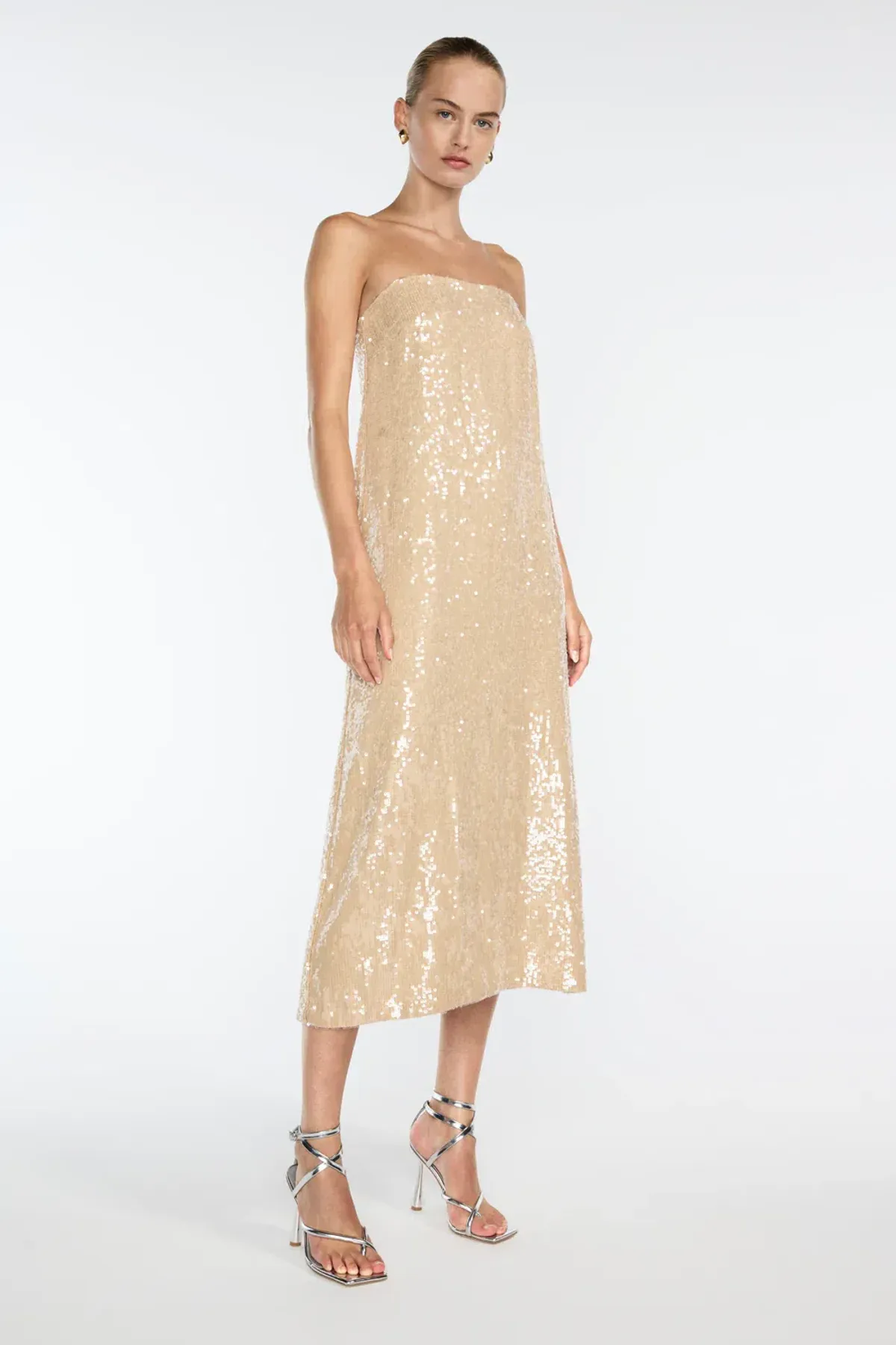 Manning Cartell Light Angles Strapless Dress Gold Size S / AU 8 - Image 2