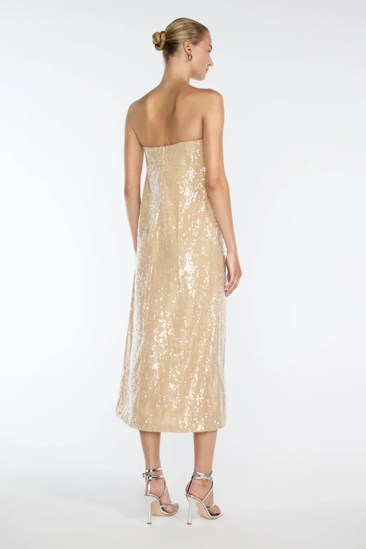 Manning Cartell Light Angles Strapless Dress Gold Size S / AU 8 - Image 3