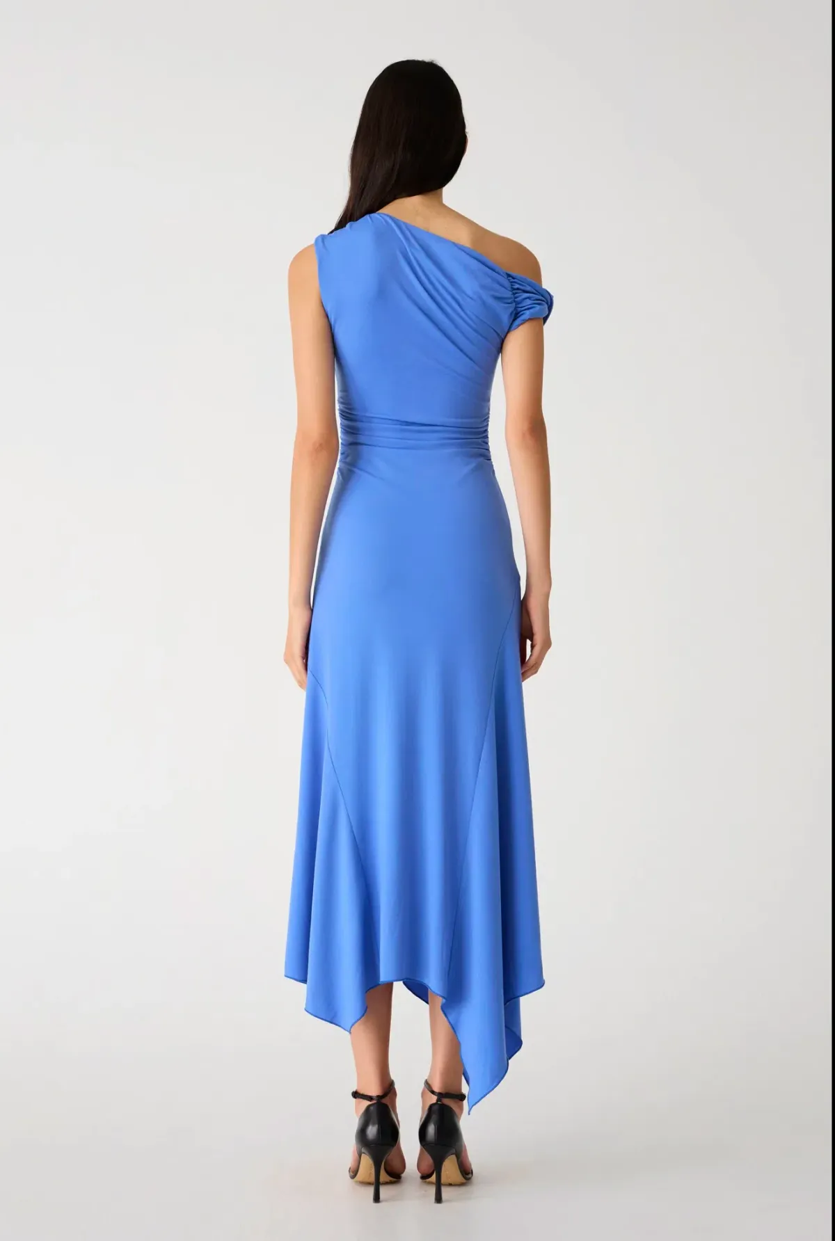 Misha Alma Matte Jersey Midi Dress Cornflower Blue Size 8/S - Image 3