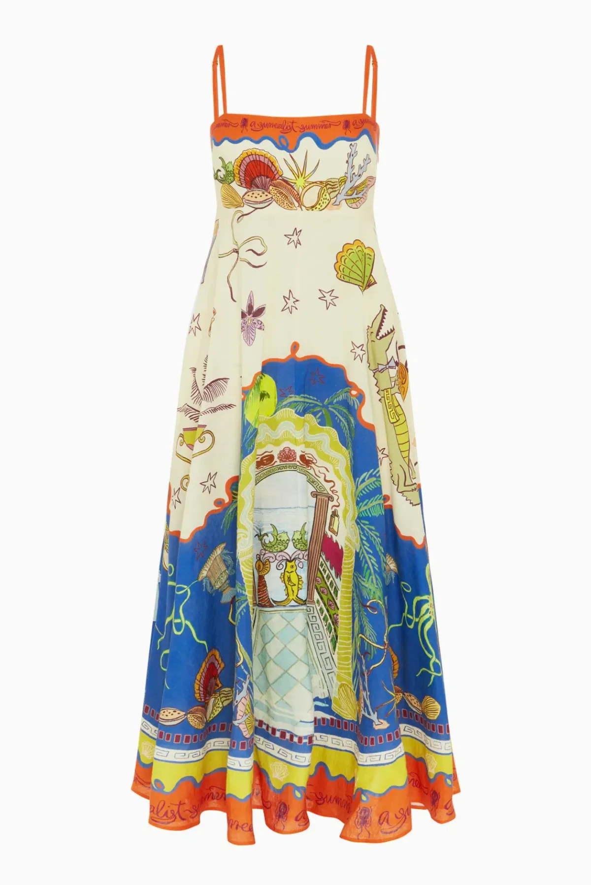 Alemais Surrealist Summer Sundress Multi Size 16 - Image 6