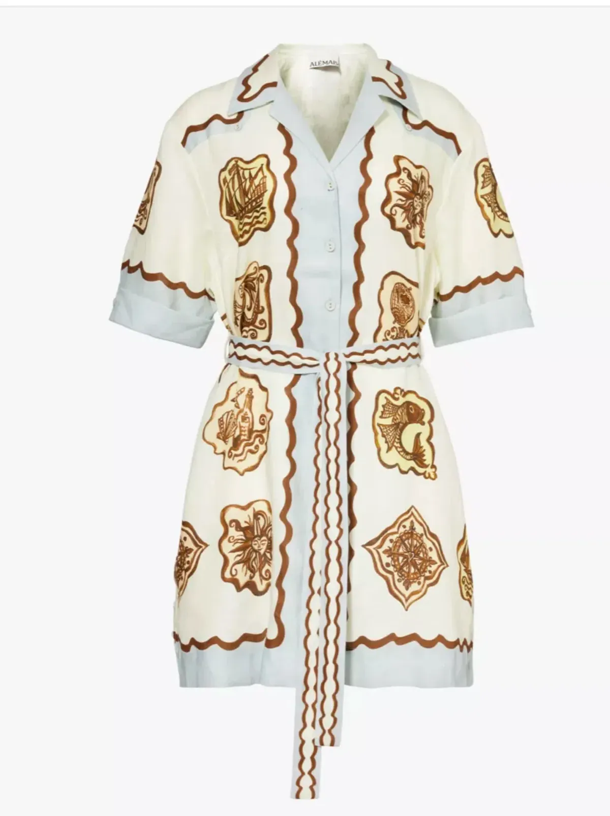 Alemais Relic Mini Dress Multi Size 14 - Image 6