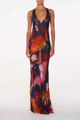Rat & Boa Paola Floral Slip Dress Abstract Floral Size 10 for rent on The Volte - image 1