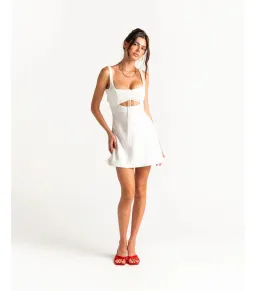 Arcina Ori Valentina Mini Dress in White Size AU 8 for rent on The Volte - image 2
