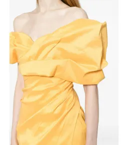 Rachel Gilbert Gia Off-shoulder Maxi Dress Yellow Size 3 / AU 12 for rent on The Volte - image 2