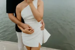 Rachel Gilbert Marco Mini Dress White Size 1 / AU 8 for rent on The Volte - image 3