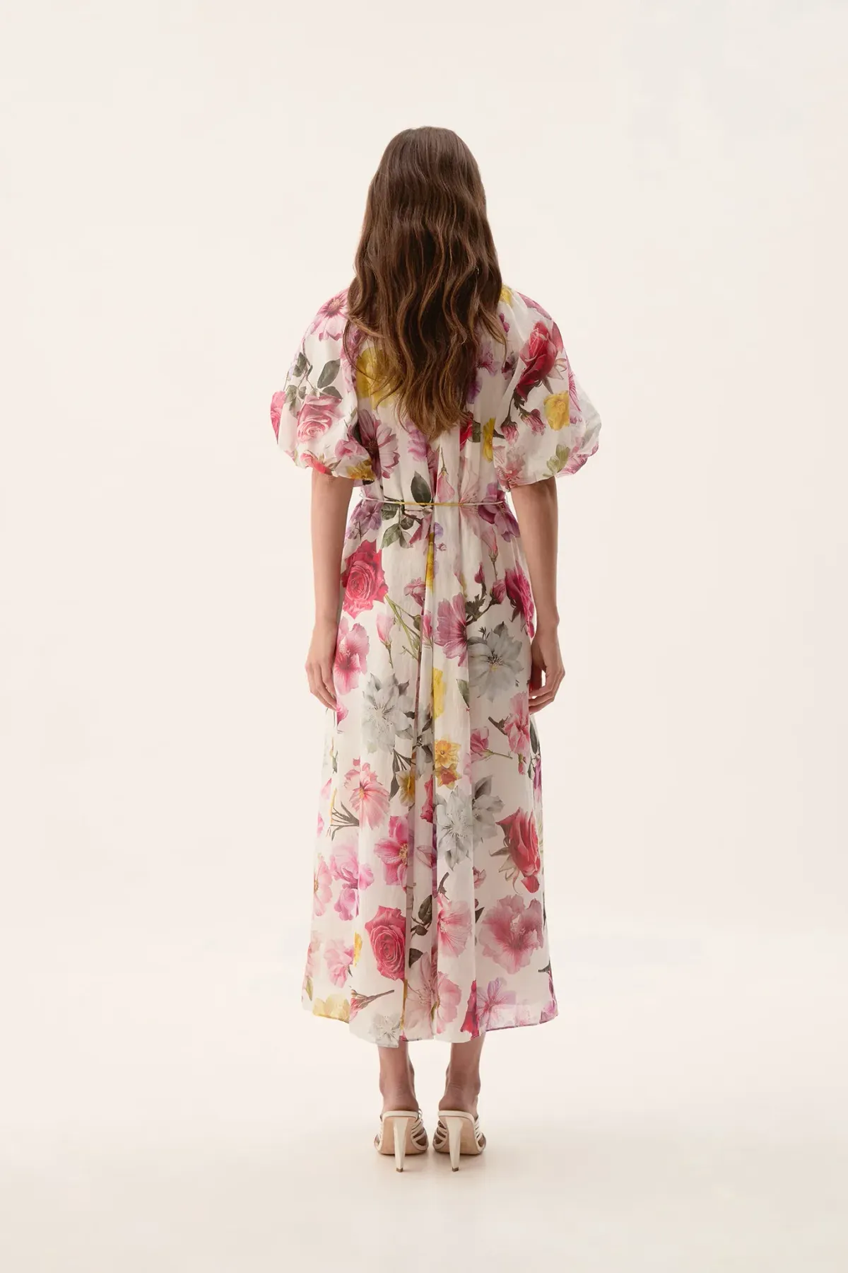 Aje Fleur Midi Dress in Collage Floral Size AU 14 - Image 3