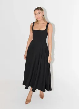 Odd Muse The Ultimate Muse Midi Dress Black Size 4/XXS for rent on The Volte - image 1