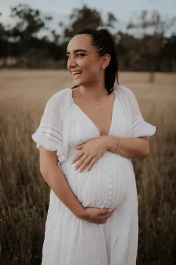 Joslin Studio Julianna Linen Ramie Maxi Dress Optical White Size 8 for rent on The Volte - image 3