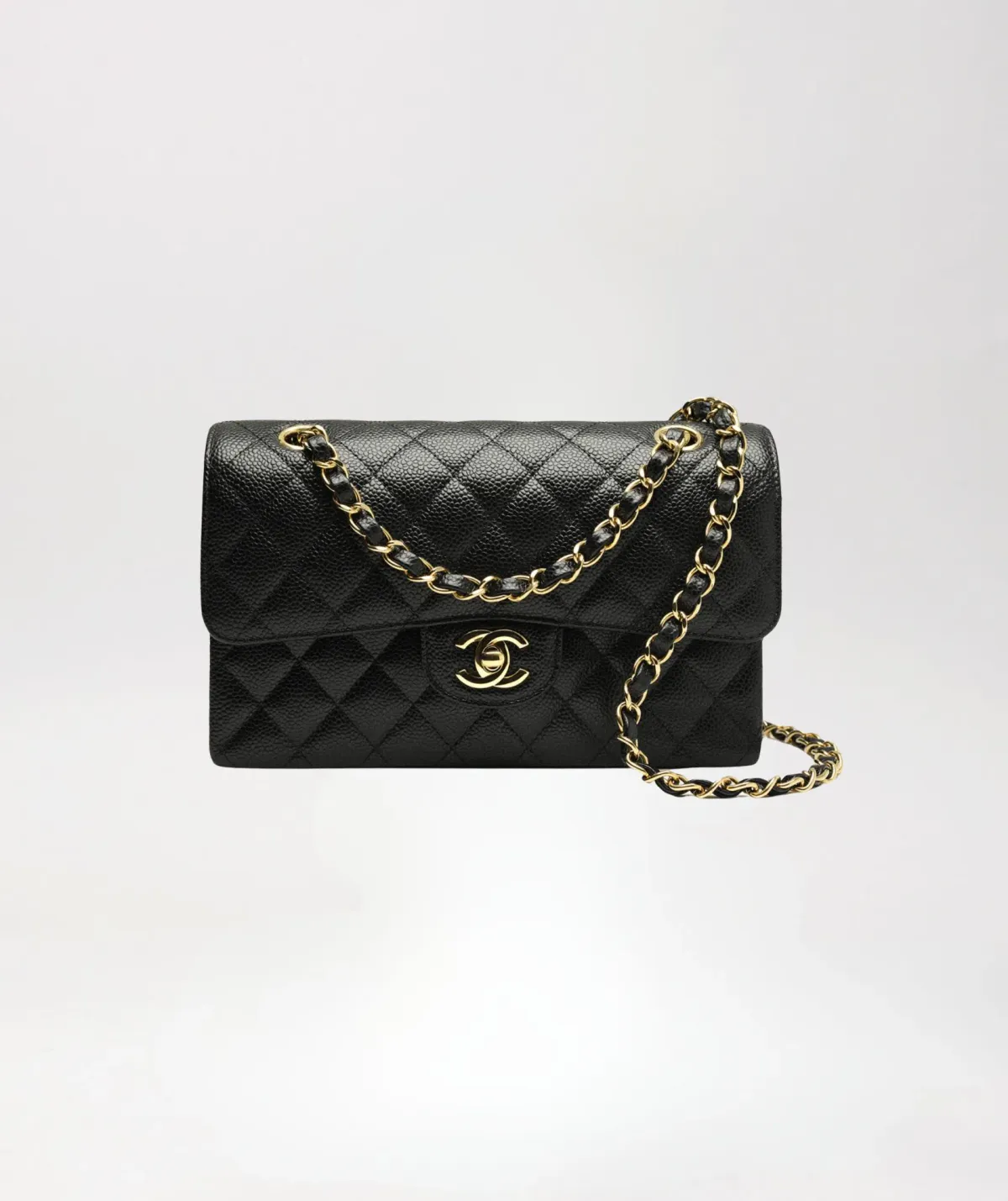 Chanel Classic Black Small Flap Handbag - Image 1
