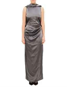 MISHA Ketina Gown Charcoal Pewter Size 8/S for rent on The Volte - image 1